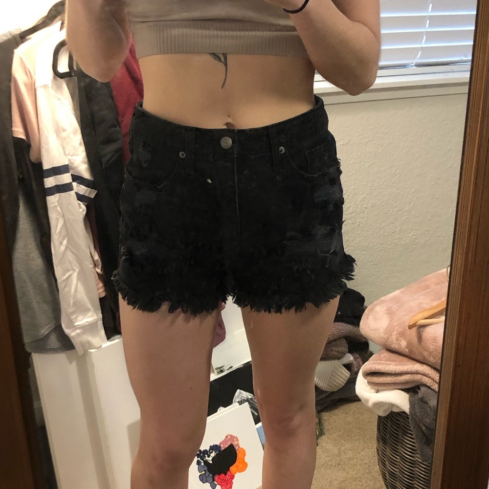 Black target shorts